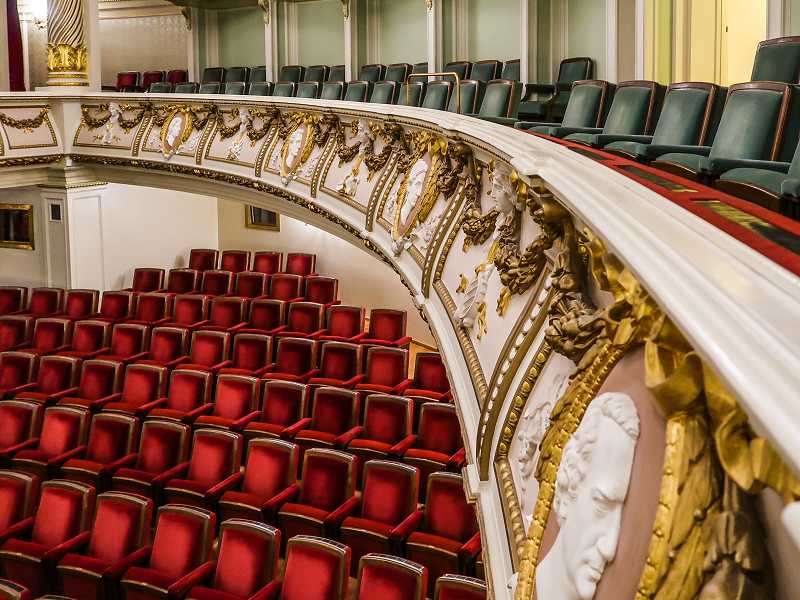 Blick in die Semperoper