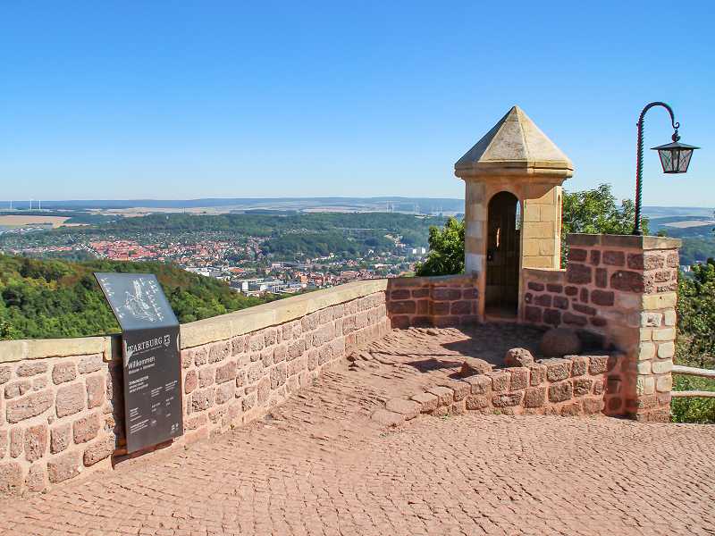 Blick nach Eisenach von der Burg