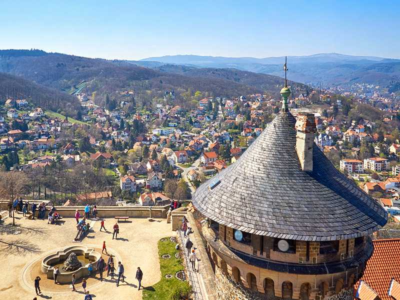 Blick vom Schloss auf Wernigerode