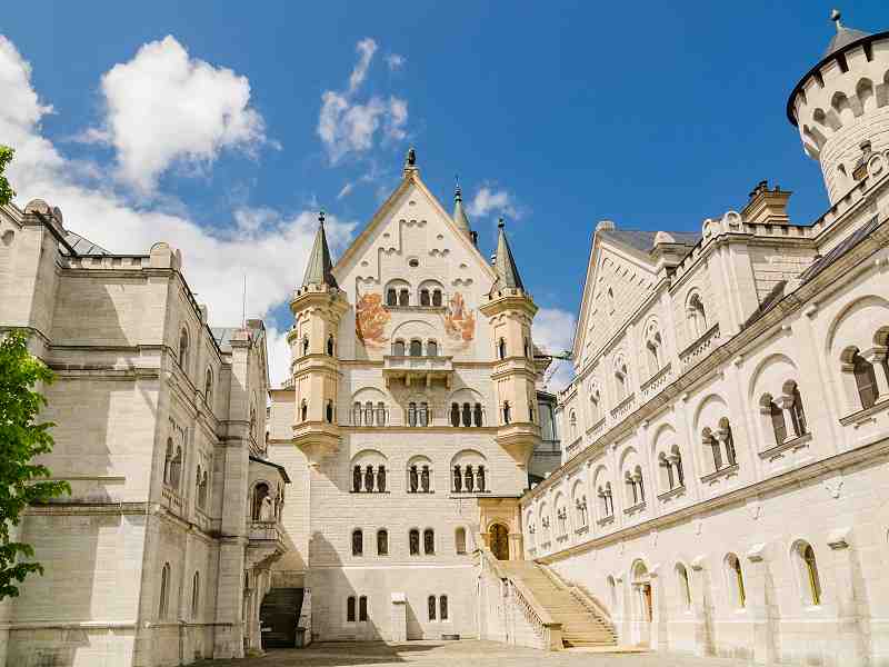 Innenhof Schloss Neuschwanstein