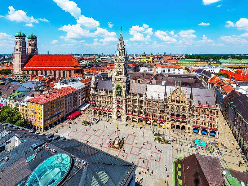 Panorama vom Marienplatz