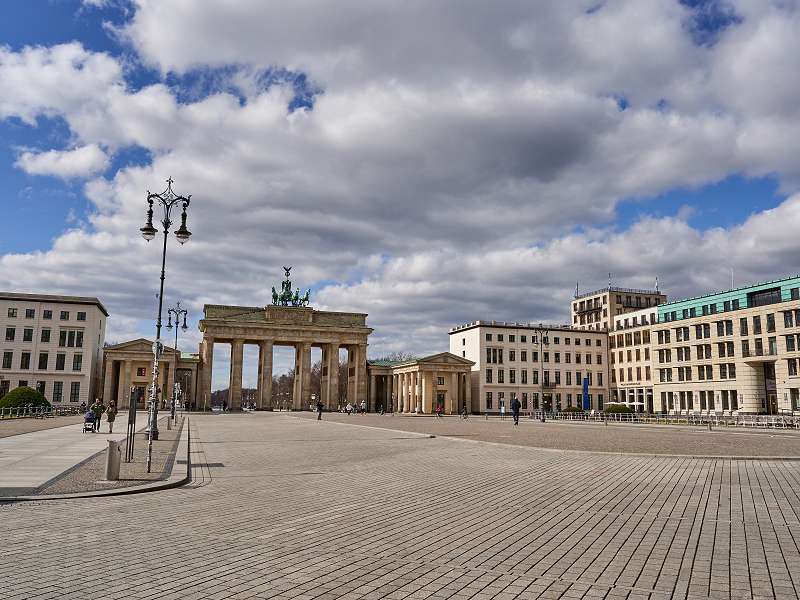 Pariser Platz und Brandenburger Tor