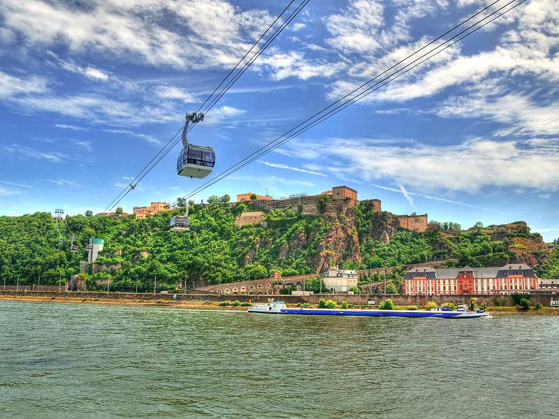 Seilbahn Koblenz und Festung Ehrenbreitstein