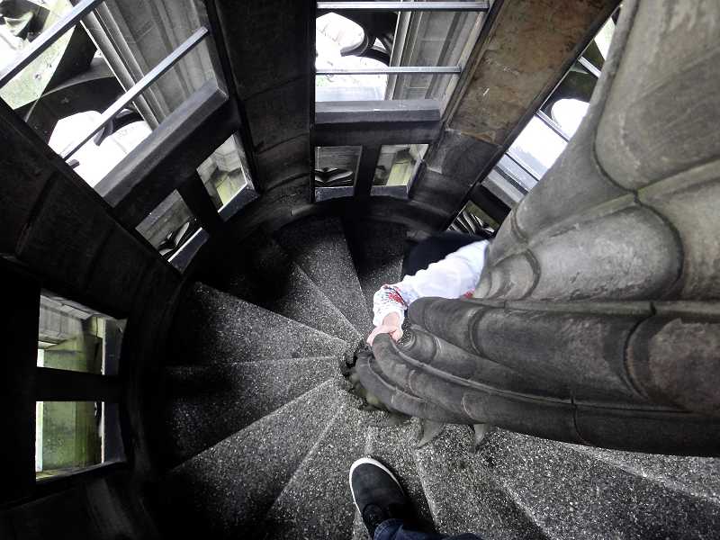 Wendeltreppe zur Aussichtsplattform