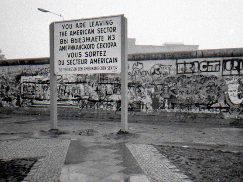 You are leaving the american sector